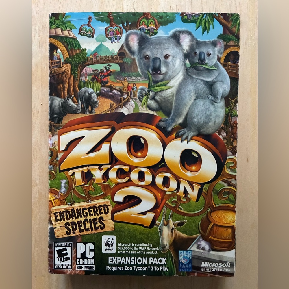 Zoo Tycoon 2 Endangered Species Expansion Pack PC 2005 Microsoft